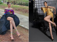 Bí kíp tạo dáng chụp ảnh khoe chân ‘búp bê’ của siêu mẫu Thanh Hằng