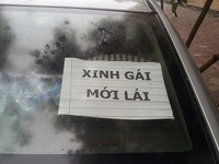 Cười đau bụng với những biển thông báo trên xe