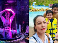 Nhật Kim Anh ‘quậy’ tưng bừng khi du lịch cùng chồng cũ và con trai