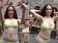 Thí sinh Miss Grand Vietnam 2022 lộ bụng mỡ khi diện áo tắm