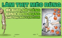 Khoe làm thịt mèo rừng để được nổi tiếng, cộng đồng mạng cho toại nguyện luôn!