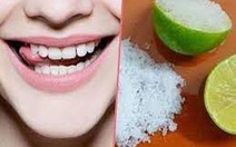 Làm trắng răng bằng muối và nước chanh liệu có hại?