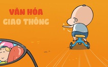 Quái xế thực hành 'văn hóa giao thông'