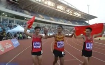 Hình ảnh đẹp của VĐV Timor Leste giành HC Bạc đường chạy 10.000 m