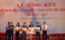 Trao giải Hội thi tin học trẻ toàn quốc 2017