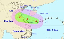Áp thấp cách Hà Tĩnh-Quảng Trị 410km, có thể thành bão
