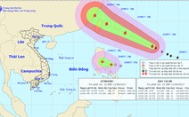 Bão, áp thấp nhiệt đới cùng xuất hiện gần Biển Đông