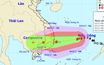 Bão mạnh lên, từ Quảng Trị đến Bình Thuận mưa lớn