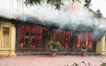 Cháy rụi đình cổ 347 năm tuổi tại Thái Bình