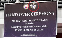 Philippines xin lỗi vì xài hình Đài Loan khi nhận súng Trung Quốc