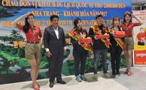 Nha Trang - Khánh Hòa đón vị khách thứ 2 triệu trong năm 2017