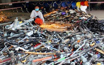 Tiêu hủy hơn 5.000 súng săn, súng tự vệ và công cụ hỗ trợ