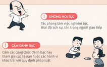 Là công chức thì phải chuẩn không cần chỉnh