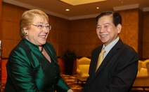 Tổng thống Chile đi tìm gặp bạn cũ Nguyễn Minh Triết