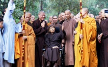 Thiền sư Thích Nhất Hạnh đã về đến tổ đình Từ Hiếu, TP Huế