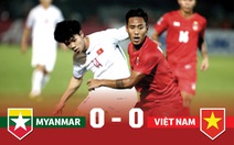 Thống kê trận Việt Nam hòa Myanmar 0-0