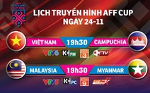 Lịch trực tiếp AFF Cup 2018: Việt Nam đối đầu Campuchia