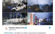 Nổ kinh hoàng ở Trung Quốc, ít nhất 22 người chết