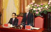 Tổng bí thư, Chủ tịch nước Nguyễn Phú Trọng gặp mặt đoàn HS-SV tiêu biểu