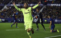 Messi lập hat-trick, Barcelona nhấn chìm Levante