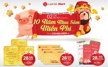 Lotte mart gửi trao khách hàng hàng ngàn món quà