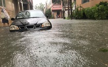 Ôtô 'đuối nước' la liệt tại Đà Nẵng sau đêm mưa