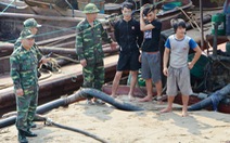 Quảng Ninh bắt giữ 9 tàu hút cát trái phép