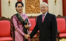 Tổng bí thư Nguyễn Phú Trọng tiếp thân mật bà San Suu Kyi