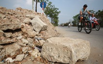 Phế thải xây dựng bủa vây đại lộ hiện đại nhất Việt Nam