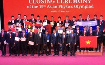 Việt Nam giành 4 HCV tại Olympic Vật lý châu Á năm 2018