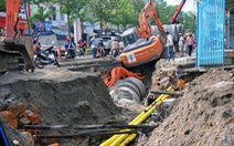 Sau mưa, dự án hầm chui Tân Phong xuất hiện hố 'nuốt' xe tải