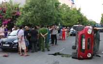 Thiếu niên 17 tuổi lái ôtô húc hàng loạt xe tại Sài Gòn