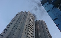 Cháy ở tầng 18 chung cư tại Hà Nội