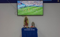 Argentina lập bàn thờ trong phòng thay đồ