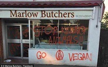 Những người ăn chay khủng bố cửa hàng bán thịt