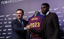 Barcelona giữ chân Umtiti bằng 500 triệu euro