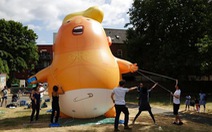 'Em bé' Trump khổng lồ đón Tổng thống Mỹ đến London