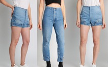 Bối rối với mốt quần jeans lộn ngược