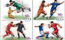 Triều Tiên phát hành bộ tem World Cup 2018 giá 2 tô phở 1 con tem