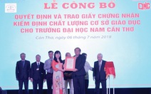 Trường đại học Nam Cần Thơ đạt kiểm định chất lượng