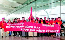 VNA tiếp lửa cổ vũ các "chiến binh” U-23 Việt Nam