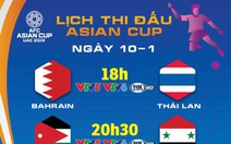 Lịch trực tiếp Asian Cup 2019: Thái Lan đối diện 'cửa tử'