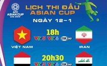 Lịch trực tiếp Asian Cup 2019 ngày 12-1: Việt Nam đấu Iran