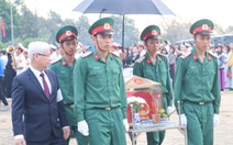 An táng 44 hài cốt liệt sĩ quân tình nguyện Việt Nam