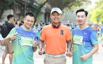 Dàn nghệ sĩ nổi tiếng chạy VPBank Hanoi Marathon ở hồ Hoàn Kiếm