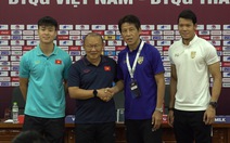 Các cầu thủ tuyển Việt Nam tràn đầy quyết tâm trước trận đấu với Thái Lan