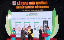 Herbalife Việt Nam nhận giải thưởng 'Sản phẩm Vàng vì Sức khỏe cộng đồng' năm 2019