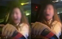 Nữ tài xế ôtô lạng lách, livestream gào thét dọa tông người đi đường giữa thủ đô