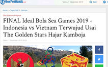 'Việt Nam thách đấu Indonesia trong trận chung kết SEA Games'
