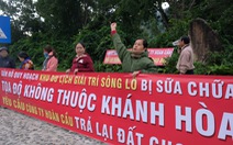 Dân Nha Trang lại căng băngrôn đòi đất tại dự án Sông Lô